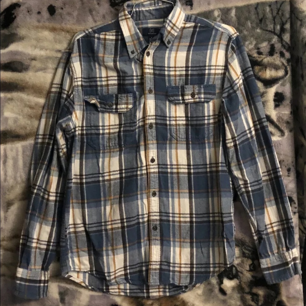 George Buffalo Plaid long sleeve button down shirt